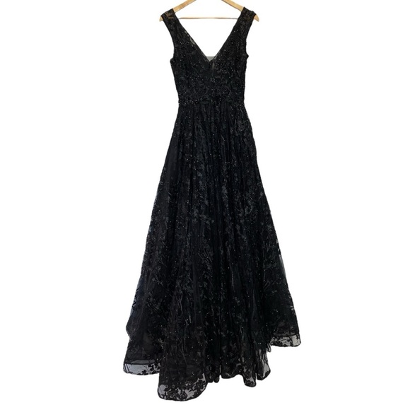 Mac Duggal Beaded Tulle Ball Gown - Picture 5 of 16